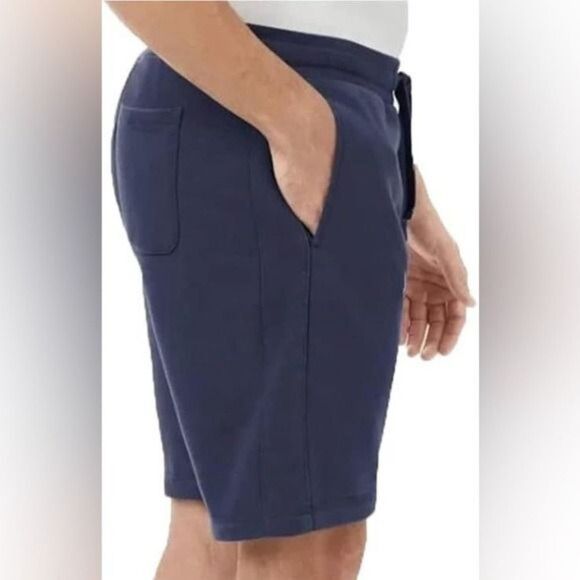 Members Mark French Terry Men's Shorts Size XXL Navy Blue Casual NEW NWT - Picture 3 of 7